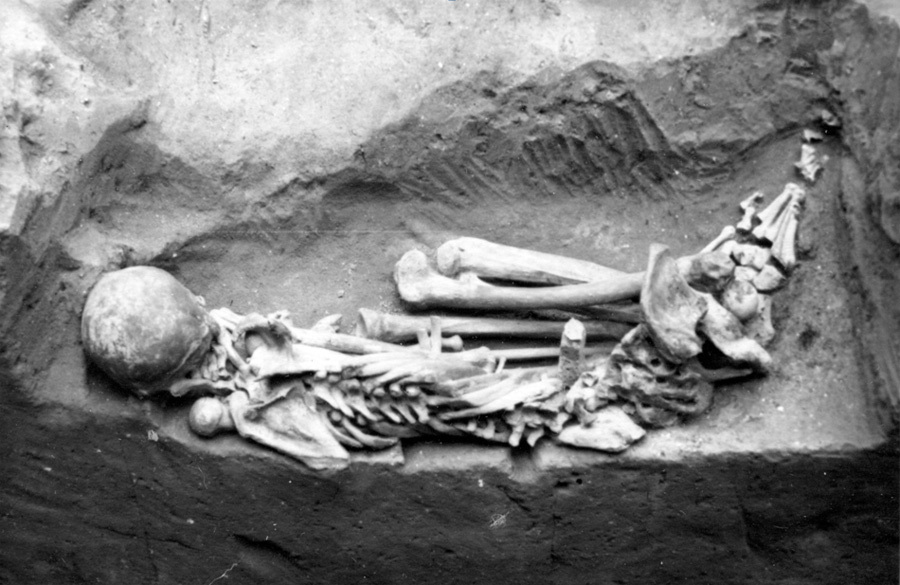 Погребение Homo sapiens. Стоянка Костенки 14
